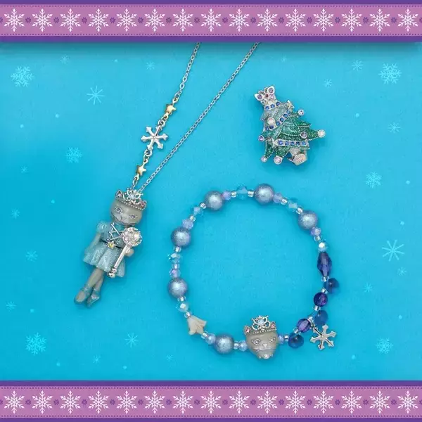 【ANNA SUI】メルヘンなバレリーナ猫アクセサリー