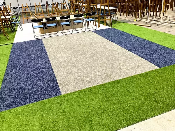 転んだ時には衝撃を吸収する、骨折予防床※「ころやわ(R)︎」を、第15回日本プライマリ・ケア連合学会学術大会内「ソーシャルアクティビティ- 健康文化ゾーン- 」 へ敷設しました。