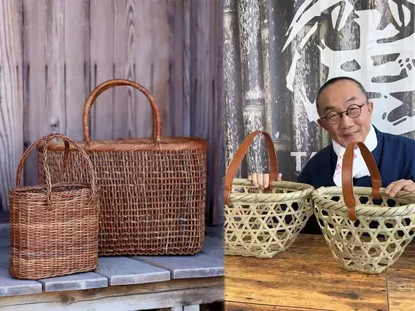 【各1点限りの特別販売】真竹とあけび4種の手提げ籠バッグがYouTube企画で新登場