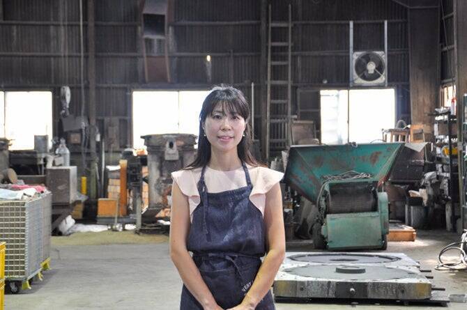 「災害廃材を活用したサインスタンド」伝統の砂型鋳造で記憶をカタチ作る