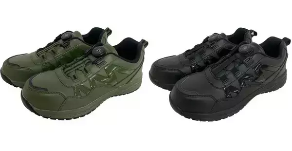 「ダイヤルを回して締めるだけ！コメリのオリジナルブランド「K+WORKS」よりダイヤル式プロスニーカーの新色カーキ・ブラックがデビュー」の画像