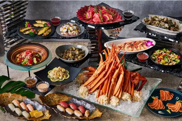 【品川プリンスホテル】今年のGWは“タイパ抜群”な近場のホテルでグルメを満喫！累計約2,068万人を動員したブッフェレストラン ハプナにGW期間に豊富な海の幸を楽しめるシーフードステーションが登場