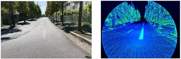 自動運転用特殊塗料「ターゲットラインペイント」を兵庫県三田市ウッディタウン地区での実証実験に提供