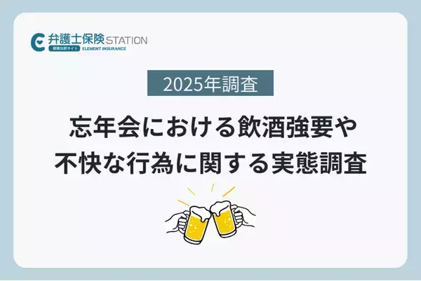 忘年会で“アルハラを見聞きした”人は約43％ その一方で8割が「何もしなかった」と回答