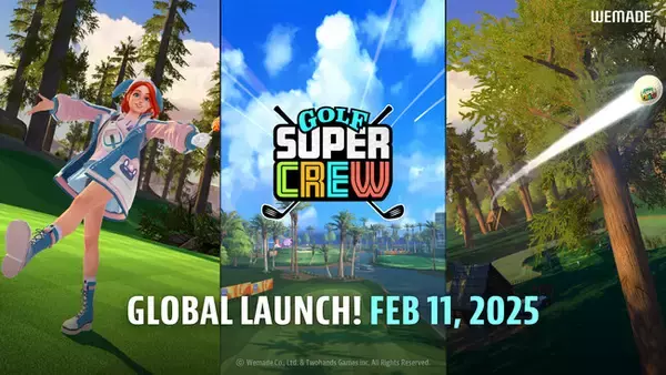 WEMADE、スマホ向けゴルフゲーム「Golf Super Crew」グローバル正式サービス開始