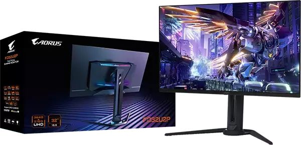 GIGABYTEから、DisplayPort2.1 UHBR20に対応した31.5インチ UHD 有機ELゲーミングモニター(ディスプレイ)『AORUS FO32U2P』他3製品の液晶モニターを発売