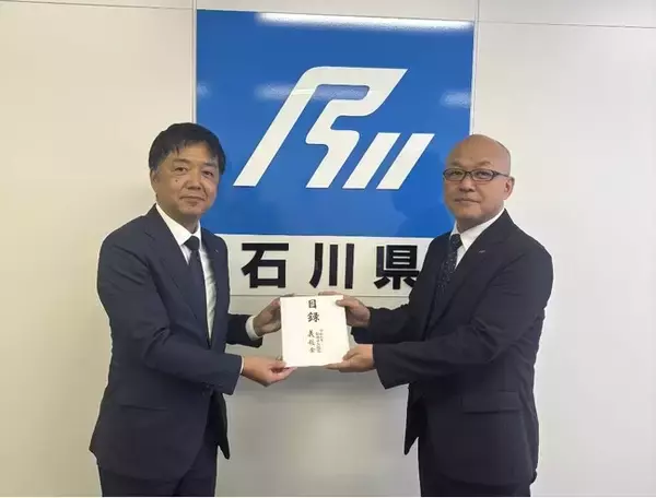 「上撰ワンカップ180ml瓶詰（大相撲ラベル３）」の売上の一部を能登半島復興の義援金として石川県へ寄付