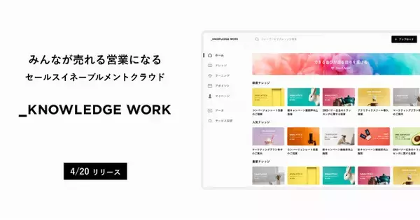 ナレッジワーク、セールスイネーブルメントクラウドを正式リリース　~シリーズAラウンド 1stクローズにて10億円の資金調達も発表~