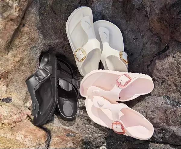 BIRKENSTOCKの人気モデルGIZEH。時代を超えて愛されるトングサンダルに、新たな魅力を加えたGIZEH BIG BUCKLE EVAが登場。