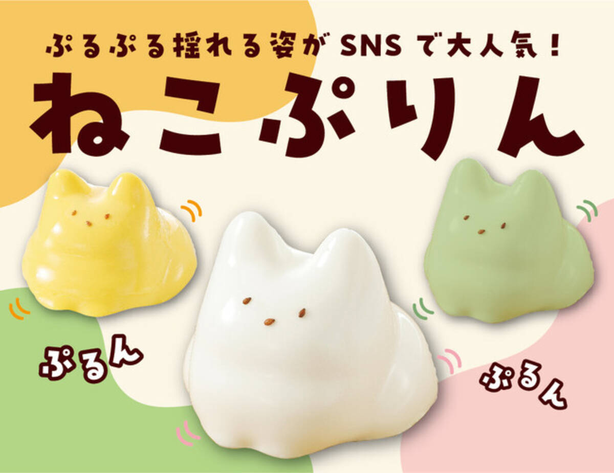韓国で大バズりスイーツ【猫プリン】SNSで大人気！ぷるぷる揺れる姿が 