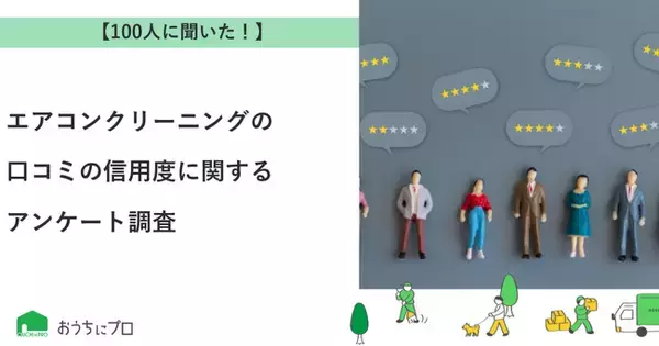 【おうちにプロ】エアコンクリーニングの口コミの信用度に関するアンケート調査
