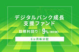 「オルタナティブ投資プラットフォーム「オルタナバンク」、『【6ヶ月毎分配】デジタルバンク成長支援ファンドID1143』を公開」の画像1
