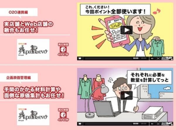 配信スタート アパレル業向け販売管理システム Aparevo アパレボ 紹介動画 大塚商会の Erpナビ 14年7月8日 エキサイトニュース