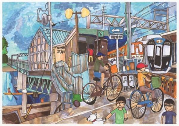 ぼくとわたしの阪神電車 絵画コンクール結果発表 大賞に輝いたの