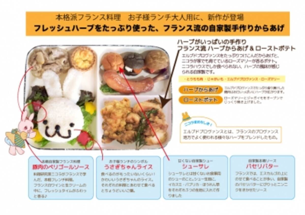 フランス人料理研究家ニコラシャールが作る ニコラハウスの新作 本格派フランス料理 お子様ランチ大人用に 新作が登場 フレッシュハーブをたっぷり使った フランス流の自家製手作りからあげ 15年12月9日 エキサイトニュース