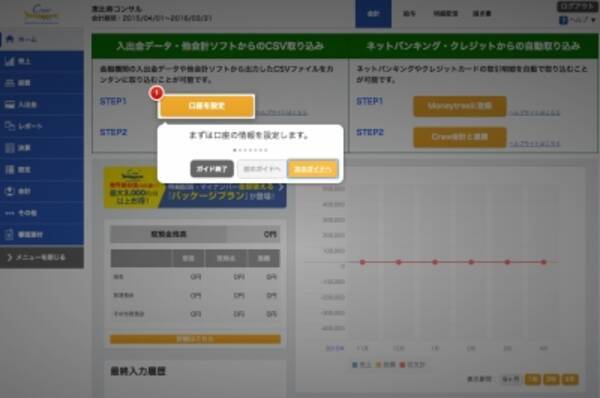 クラウド会計ソフトcrew チュートリアルガイドで簡単操作が可能に 16年4月日 エキサイトニュース