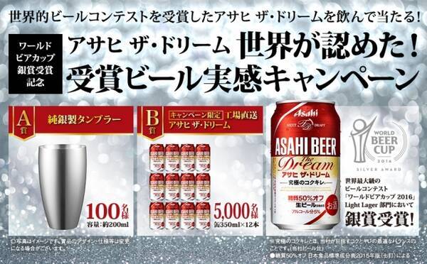 アサヒ ザ ドリーム 世界が認めた 受賞ビール実感キャンペーン 16年7月15日 エキサイトニュース