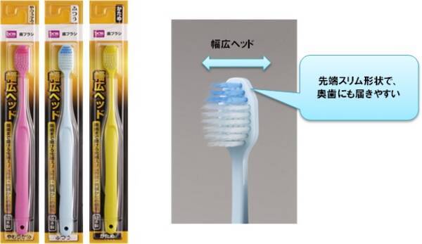 磨きやすさと奥歯 歯周病ケアにアプローチ オリジナルヘッドの歯ブラシ Dcmブランド 歯ブラシ 幅広ヘッド 新発売 16年12月8日 エキサイトニュース
