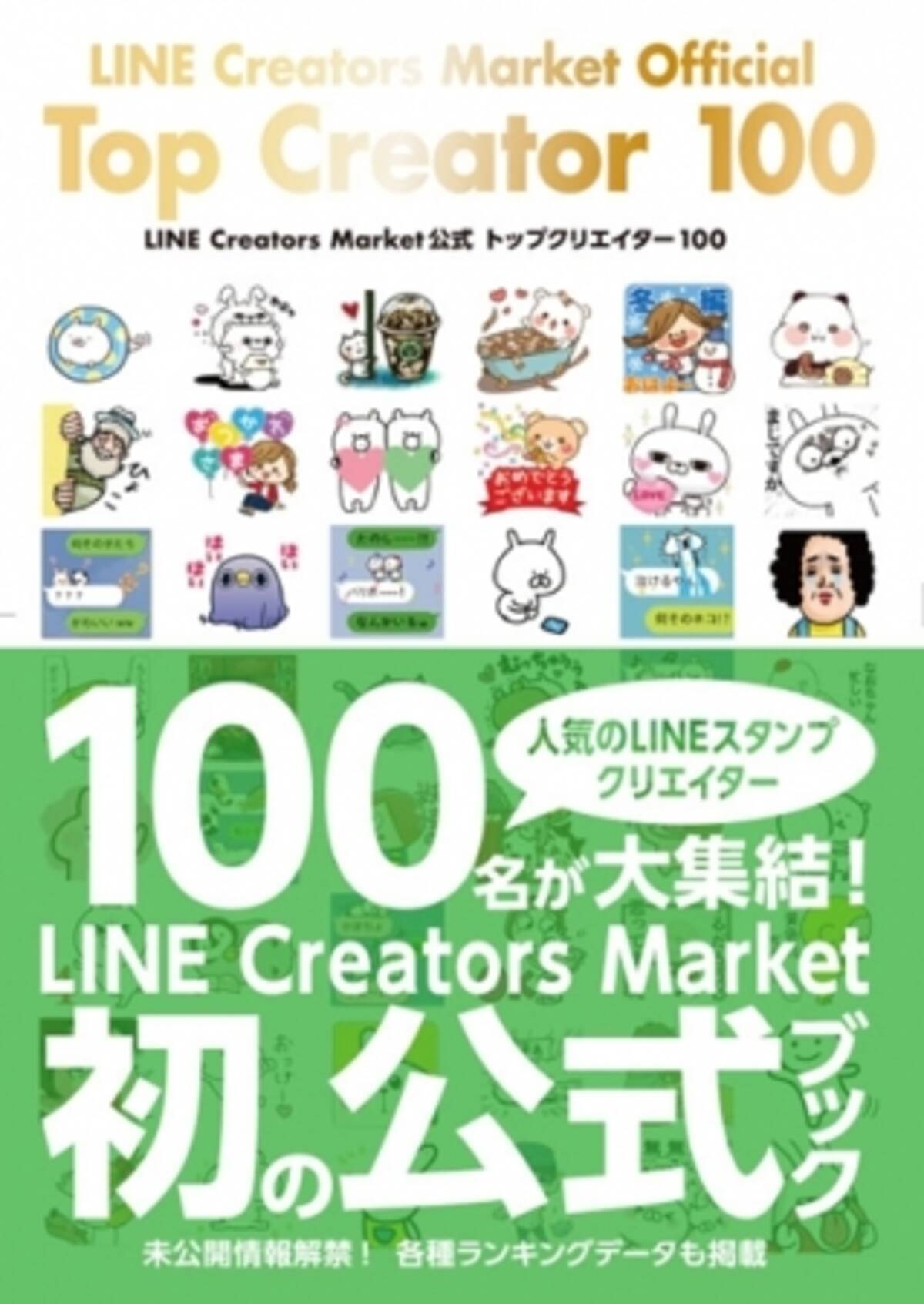 今人気のlineスタンプクリエイターがわかる トップクリエイター100名の作品を収録した Line Creators Market 公式ブック発売 17年1月25日 エキサイトニュース