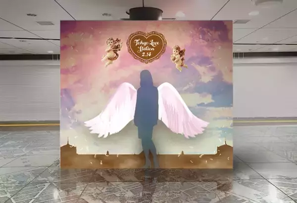 「バレンタインは東京駅で天使になれる！SNSと連携した限定フォトスポット「東京駅の天使の羽」が登場！」の画像