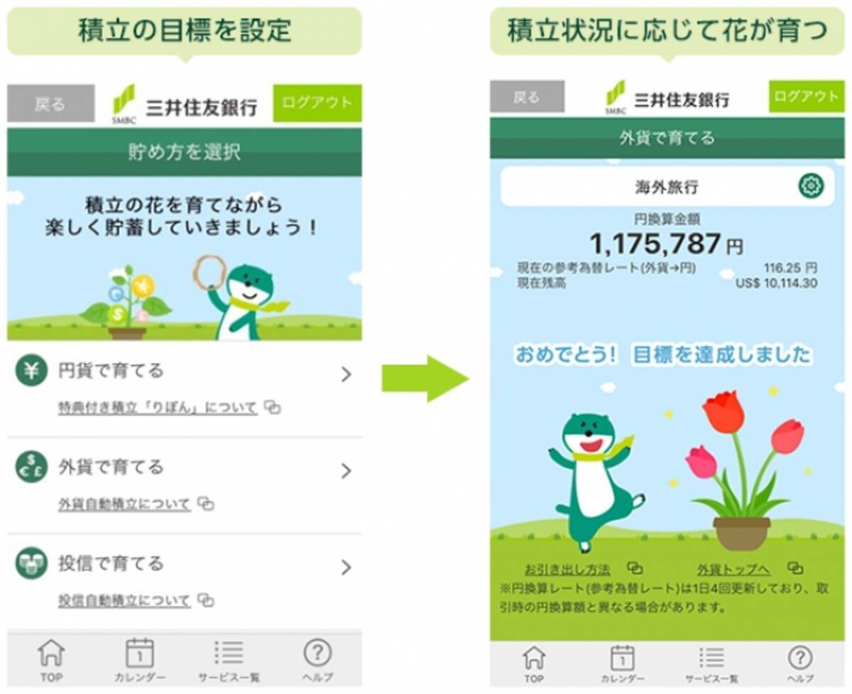 三井住友銀行アプリ に便利な2つの新機能が登場 まとめて振込 積立目標設定 2017年2月22日 エキサイトニュース