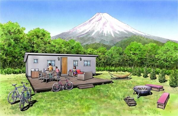 富士山2合目のキャンプ場 キャンピカ富士ぐりんぱ に プライベートガーデン付きトレーラーコテージ グラン ヴィラ 7 15 土 オープン 17年7月3日 エキサイトニュース