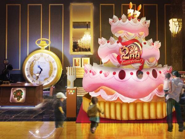 約4 5ｍの Bigなアニバーサリーケーキ のフォトスポットが登場 ザ パーク フロント ホテル アット ユニバーサル スタジオ ジャパン 17年7月3日 エキサイトニュース