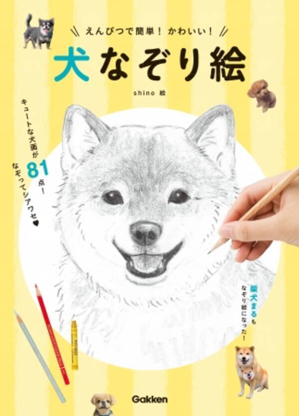 なぞってシアワセ キュートなわんことリラックスタイム えんぴつで簡単 かわいい 犬なぞり絵 8月23日 水 発売 17年8月23日 エキサイトニュース