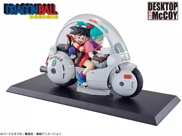 ドラゴンボール第一話の扉絵に描かれた「バイクに乗る孫悟空とブルマ 