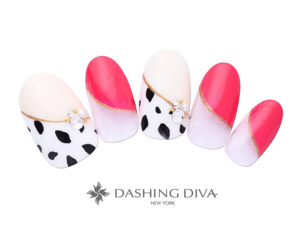 ネイルサロン ダッシングディバ 10月限定 ダルメシアン柄やトレンド色グレージュで秋を楽しむ定額ネイル 17年10月5日 エキサイトニュース