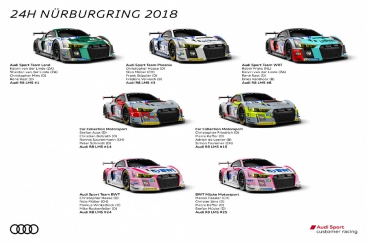 ニュルブルクリンク24時間レース Audi Sportカスタマーレーシング最大の祭典 18年5月9日 エキサイトニュース