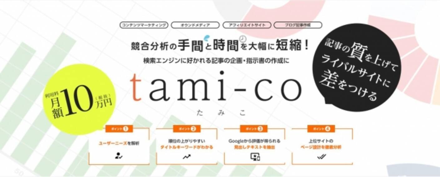 Webコンテンツ作成支援ツール Tami Co たみこ リリース 18年10月24日 エキサイトニュース 2 3