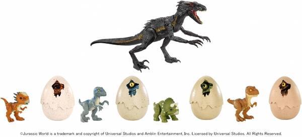 18年洋画作品no 1 ジュラシック ワールド ライト サウンド インドラプトル ジュラシック ワールド かえしてあそぼう 恐竜のたまごアソート 11 月末より発売 18年11月19日 エキサイトニュース