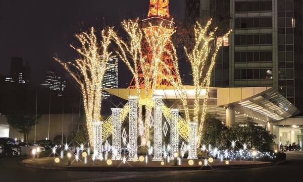 ザ プリンス パークタワー東京 東京プリンスホテル 東京タワーを背に華やかに輝く ウインターホリデーイルミネーションを実施 18年11月27日 エキサイトニュース