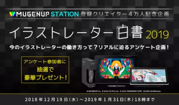 今のクリエイターの平均年収や働く時間は？　リアルに迫る「イラストレーター白書」webアンケート実施！
