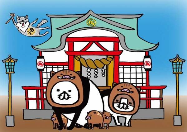 日本一 犬かわいい 梅吉神社でおみくじ引いて絵馬を書こう パンダと犬 2巻発売記念イベント スティーヴン スピルハンバーグ エキスポ 今年も犬かわいーぬ 最新情報 18年12月26日 エキサイトニュース