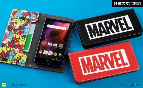 Marvelロゴが目を惹くクールなデザイン 大きめスマホでも使える マルチな手帳型ケースが新発売 19年1月17日 エキサイトニュース