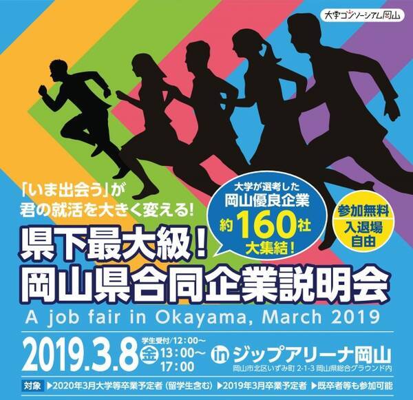 岡山県が 岡山県合同企業説明会 において アスリートと県内企業 アスリートの競技スポーツ活動をサポート との出会いを支援 2019年2月28日 エキサイトニュース