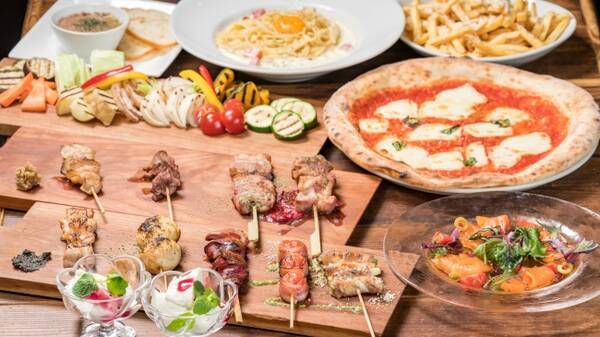 イタリア産 生ハム90分食べ放題がワンコイン500円 カラフルな洋風焼き鳥が自慢の 炭焼きbar Miyaichi 19年3月12日 エキサイトニュース