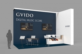 GVIDO MUSIC、欧州最大規模の音楽見本市「Musikmesse」に2画面電子ペーパー端末GVIDOをブース出展