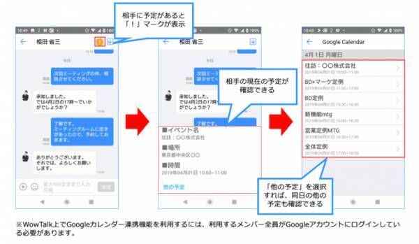 急いでいるのに あの人 返信遅いな ビジネスチャット 社内sns Wowtalk で同僚のスケジュールがリアルタイムで確認できるように 19年4月4日 エキサイトニュース