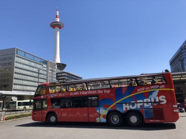 解放感抜群 屋根なし2階建てバス スカイホップバス京都 が運行開始 19年4月19日 エキサイトニュース