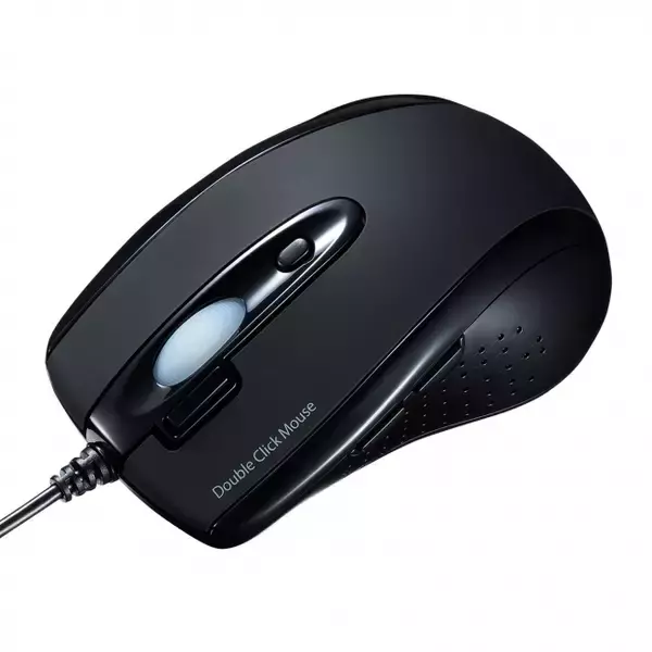 ワンクリックでフォルダが開く「ダブルクリックボタン」が搭載された有線IR LEDマウスを発売。