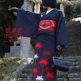 「【妖艶な彼岸花柄】気品ある赤が美しい、彼岸花浴衣がヴィレヴァンオンラインに登場！」の画像1