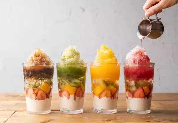 【かき氷×タピオカ】テイクアウトもOK！食べて、飲める「フルーツタピ氷」が４つのフレーバーで新登場