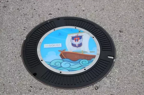 アルビレックス新潟　Ｊリーグ新人研修＆デザインマンホール設置式