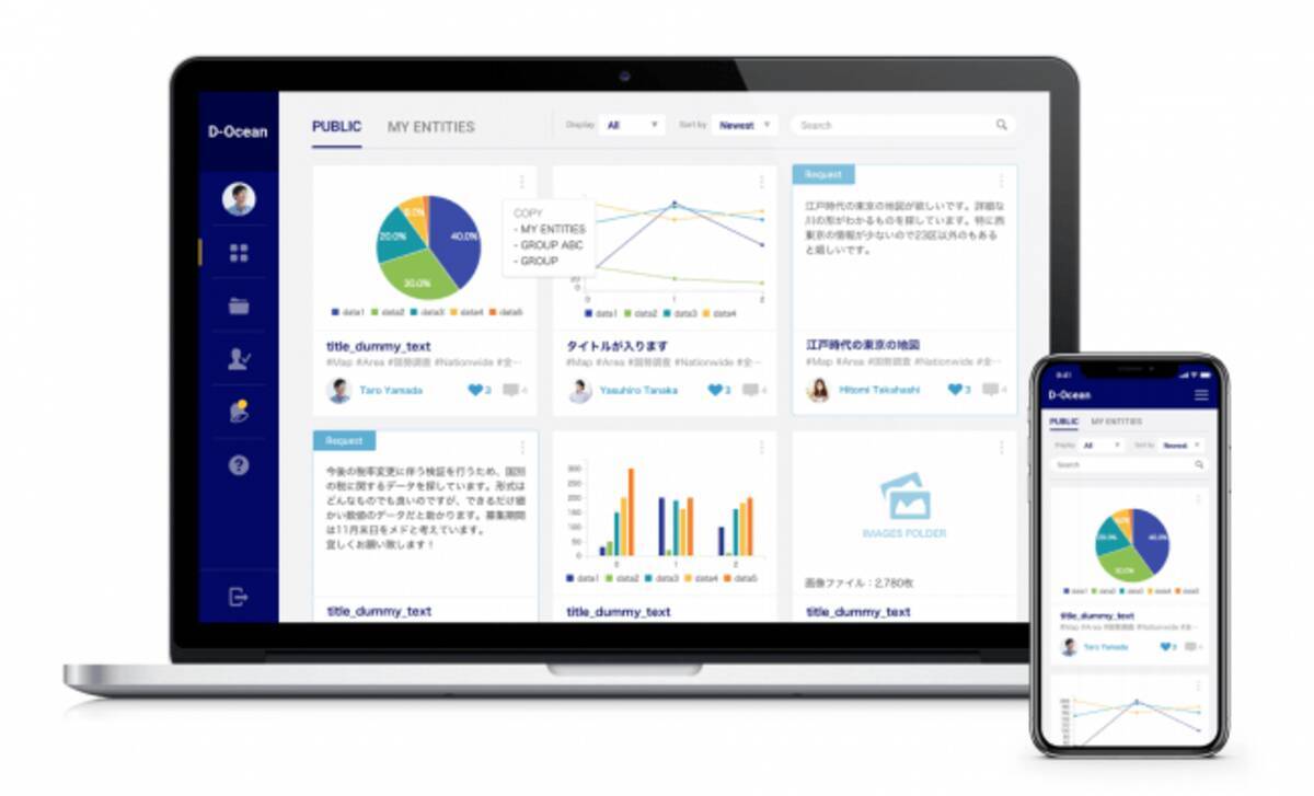 データプラットフォーム D Ocean 企業間でのデータ交換やマッチングが可能なコーポレートアカウント機能を本日7月16日搭載 19年7月16日 エキサイトニュース