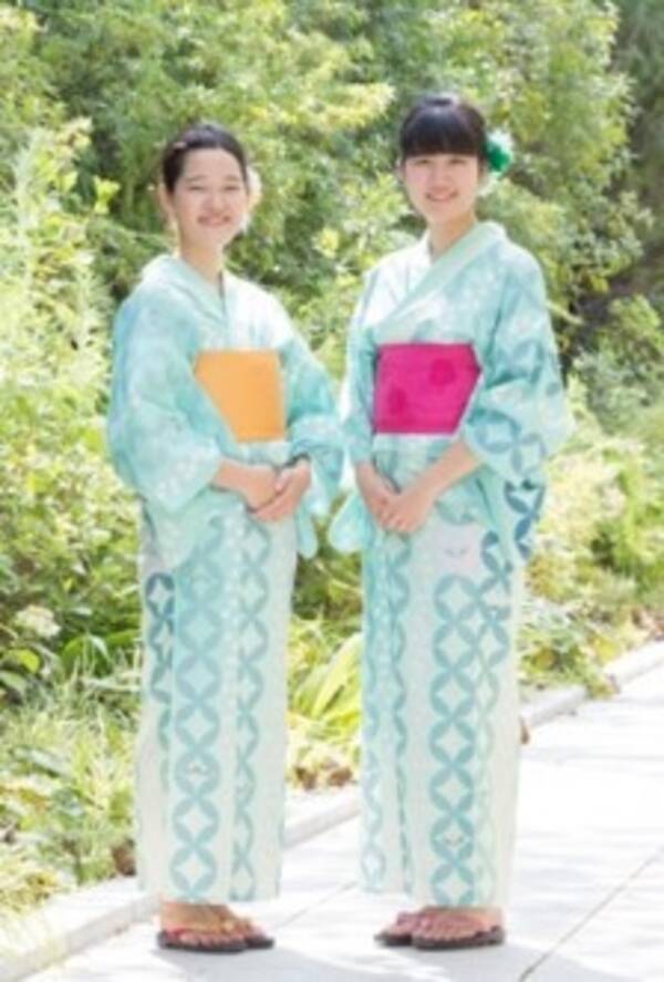学生がデザインした京女オリジナル浴衣でお出迎え 京都女子大学 オープンキャンパスを開催 19年7月23日 エキサイトニュース