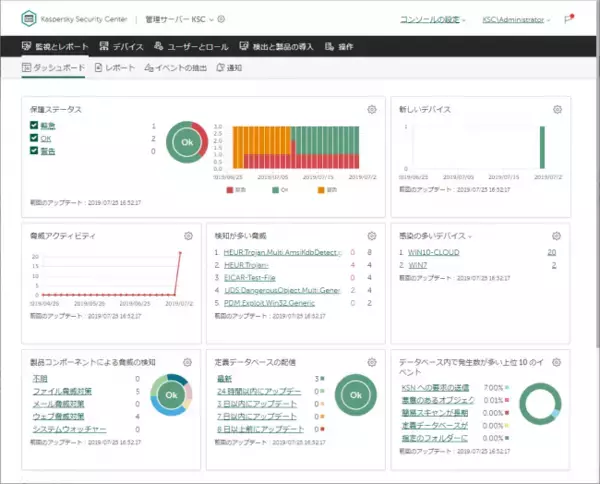 最新版の法人向けセキュリティ製品「Kaspersky Endpoint Security for Windows」および「Kaspersky Security Center」を提供開始