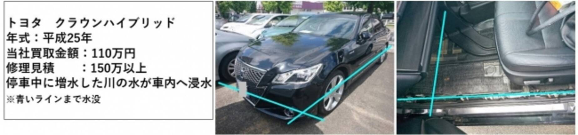 台風19号によるクルマの台数は 廃車